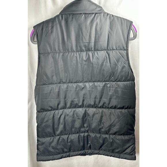 Columbia reversible youth size 14-16 black puffer vest EUC pockets - Picture 2 of 7